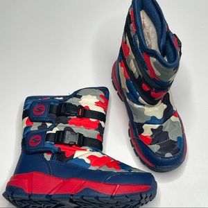 Winter Snow Boot Camo Faux Shearling Lined Warm